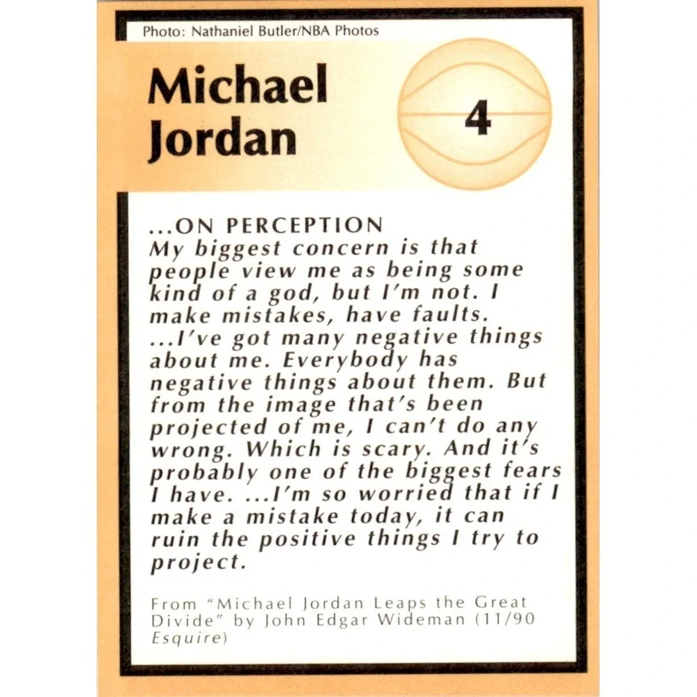 1991 Tuff Stuff Jr. Special Issue NBA FInals #4 Michael Jordan Chicago Bulls